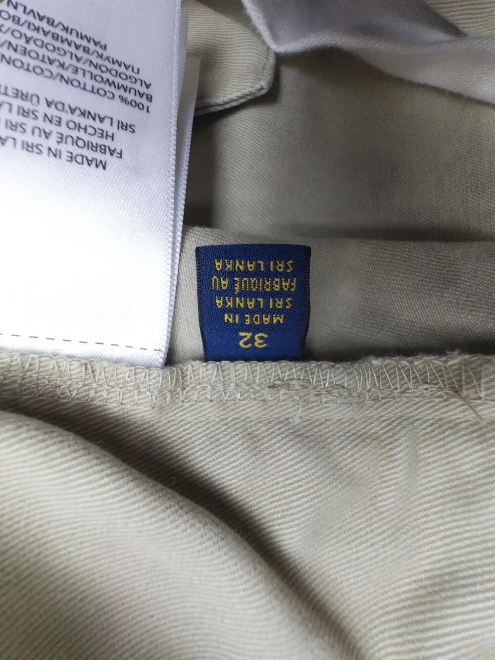 Polo Ralph Lauren Shorts Mens 32 Beige Classic Fit Chino 9
